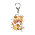 Cadeau promotionnel Anime imprimé personnalisé Lovely Boy Logo Logo Acrylique Key Chain